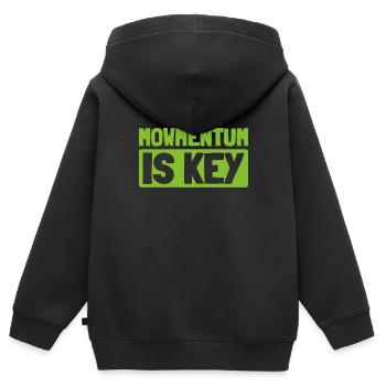Lawn mower mowing - Kids Premium Organic Zip-up Hoodie - black - Back - AI Model Kid Male (0cm)