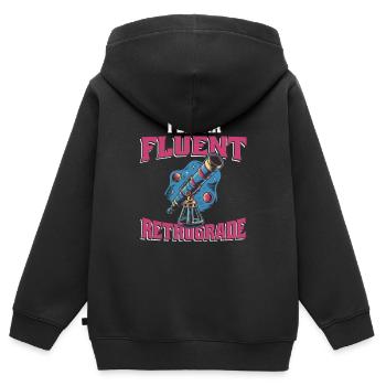 Astrologie Astrologe - Kinder Premium Organic Zip Hoodie - Schwarz - Hinten - AI Model Kid Male (0cm)