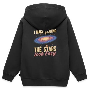 Astrologie Astrologe - Kinder Premium Organic Zip Hoodie - Schwarz - Hinten - AI Model Kid Male (0cm)