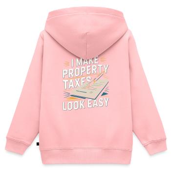 Censor - Kids Premium Organic Zip-up Hoodie - rose - Back - AI Model Kid Female (0cm)