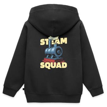 Boiler operator cadre - Kids Premium Organic Zip-up Hoodie - black - Back - AI Model Kid Male (0cm)