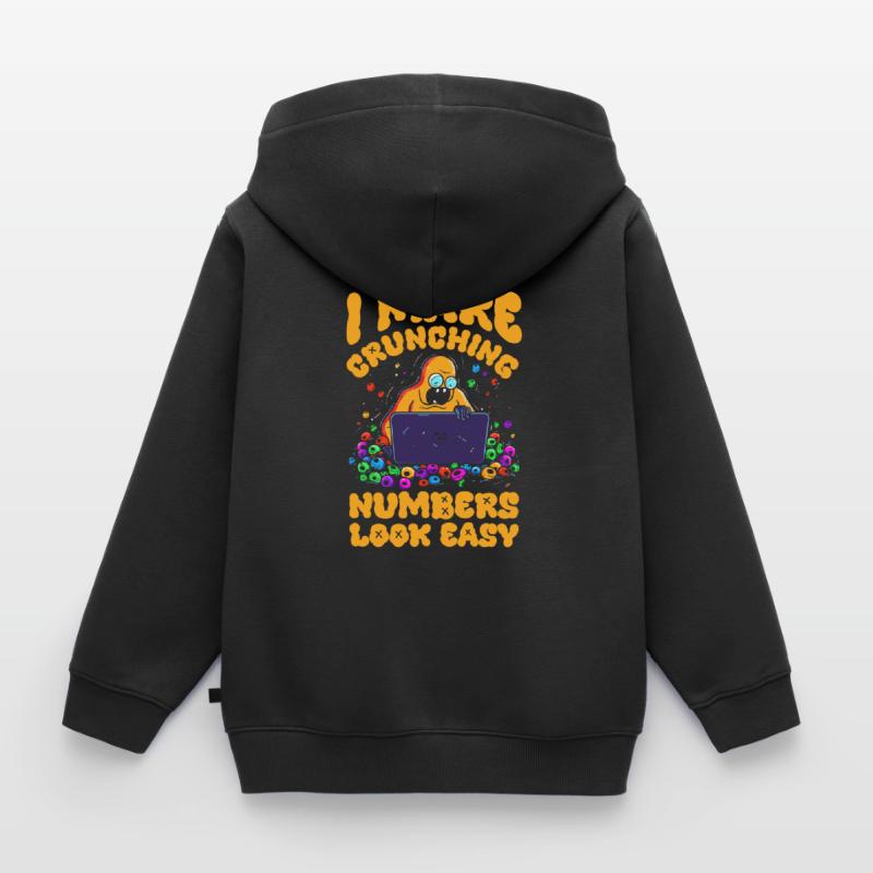 Data Science Data Analyst Kids Premium Organic Zip-up Hoodie