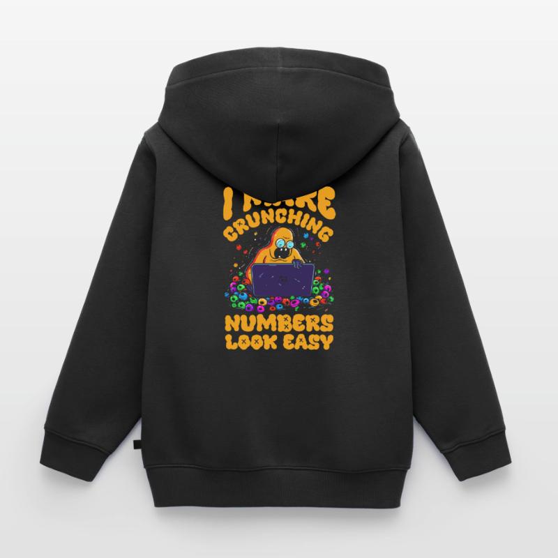 Data Science Data Analyst Kids Premium Organic Zip-up Hoodie