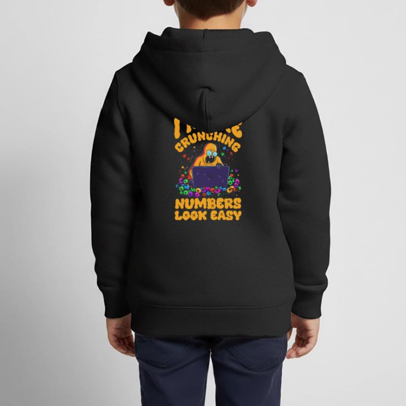 Data Science Data Analyst Kids Premium Organic Zip-up Hoodie