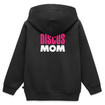 Lancer du disque Athlète Cadeau d’athlète - Sweat Premium à capuche zippé enfant bio - noir - Dos - AI Model Kid Male (0cm)