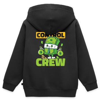 Controller Team - Kids Premium Organic Zip-up Hoodie - black - Back - AI Model Kid Male (0cm)