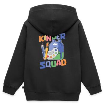 Grundschullehrer Grundschule Lehrer Kader - Kinder Premium Organic Zip Hoodie - Schwarz - Hinten - AI Model Kid Male (0cm)