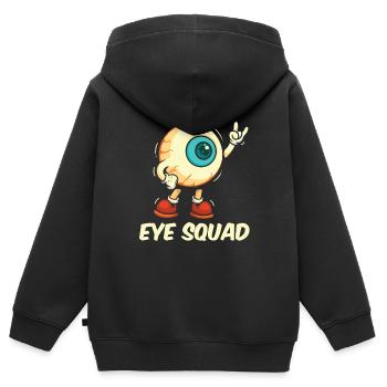 Augenarzt Kader - Kinder Premium Organic Zip Hoodie - Schwarz - Hinten - AI Model Kid Male (0cm)