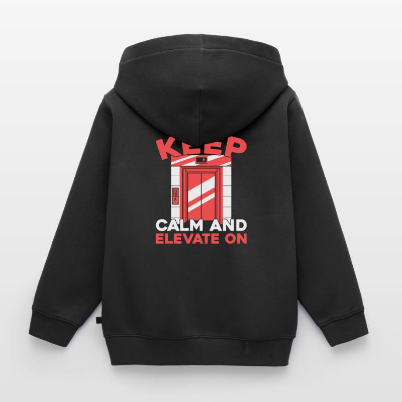 Elevator Elevator Kids Premium Organic Zip-up Hoodie