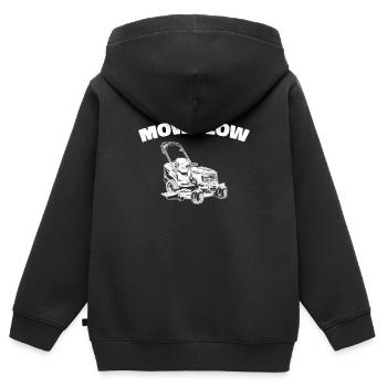 Rasenmäher Mähen - Kinder Premium Organic Zip Hoodie - Schwarz - Hinten - AI Model Kid Male (0cm)