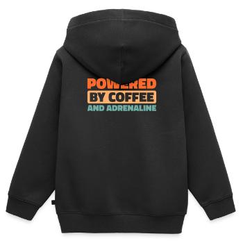 Rettungsdienst Sanitäter Rettungssanitäter - Kinder Premium Organic Zip Hoodie - Schwarz - Hinten - AI Model Kid Male (0cm)
