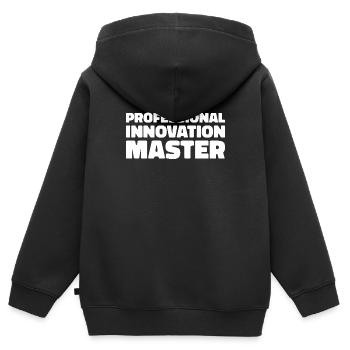 Ingenieur - Kinder Premium Organic Zip Hoodie - Schwarz - Hinten - AI Model Kid Male (0cm)