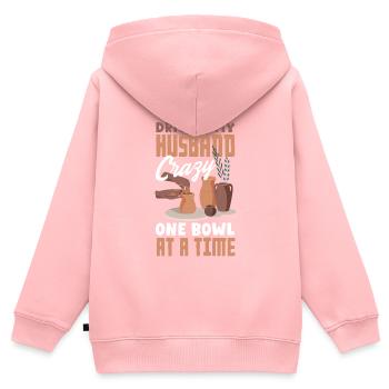 Lustiges Töpfer Töpfern Geschenk Geschenkidee - Kinder Premium Organic Zip Hoodie - Rosa - Hinten - AI Model Kid Female (0cm)