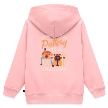 Lustiges Töpfer Töpfern Geschenk Geschenkidee - Kinder Premium Organic Zip Hoodie - Rosa - Hinten - AI Model Kid Female (0cm)