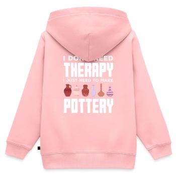 Lustiges Töpfer Töpfern Geschenk Geschenkidee - Kinder Premium Organic Zip Hoodie - Rosa - Hinten - AI Model Kid Female (0cm)