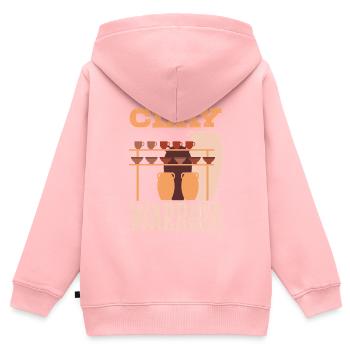 Lustiges Töpfer Töpfern Geschenk Geschenkidee - Kinder Premium Organic Zip Hoodie - Rosa - Hinten - AI Model Kid Female (0cm)