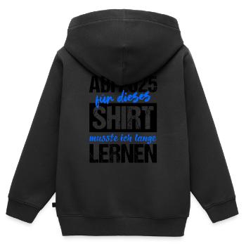 Abi 2025 Gymnasium Graduation Gift Abitur 2025 - Kids Premium Organic Zip-up Hoodie - black - Back - AI Model Kid Male (0cm)