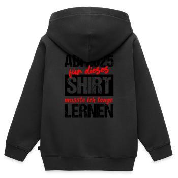Abi 2025 Gymnasium Graduation Gift Abitur 2025 - Kids Premium Organic Zip-up Hoodie - black - Back - AI Model Kid Male (0cm)