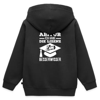 Funny High School Graduate Gift Shirt - Kids Premium Organic Zip-up Hoodie - black - Back - AI Model Kid Male (0cm)