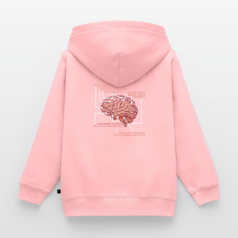 Engineer's brain problem solving function - Kids Premium Organic Zip-up Hoodie