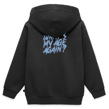 Wie alt bin ich nochmal? Happy Hour - Altern - Kinder Premium Organic Zip Hoodie - Schwarz - Hinten - AI Model Kid Male (0cm)