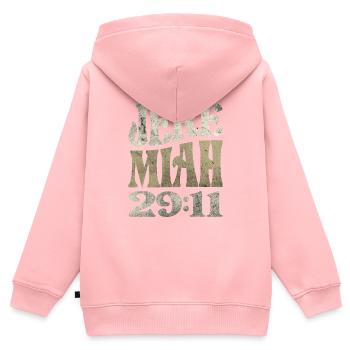 Jeremiah 29:11 Bible Verse Christian - Kids Premium Organic Zip-up Hoodie - rose - Back - AI Model Kid Female (0cm)