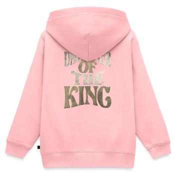 Daughter Of The King - Christian Quote - Kids Premium Organic Zip-up Hoodie - rose - Back - AI Model Kid Female (0cm)