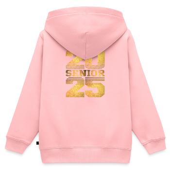 Class of 2025 Graduation - Senior 2025 - Kids Premium Organic Zip-up Hoodie - rose - Back - AI Model Kid Female (0cm)