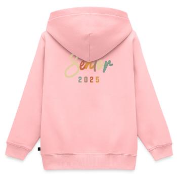 Class of 2025 Graduation - Senior 2025 - Kids Premium Organic Zip-up Hoodie - rose - Back - AI Model Kid Female (0cm)