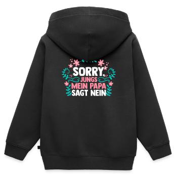 Daughters Daughter - Kids Premium Organic Zip-up Hoodie - black - Back - AI Model Kid Male (0cm)