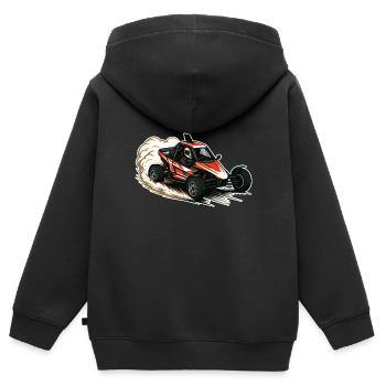 Autocross Stockcar Spezialcross - Kinder Premium Organic Zip Hoodie - Schwarz - Hinten - AI Model Kid Male (0cm)
