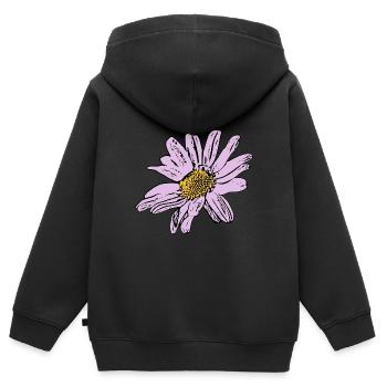 Blume pastell Blume Blumen pastell Blumen flieder - Kinder Premium Organic Zip Hoodie - Schwarz - Hinten - AI Model Kid Male (0cm)