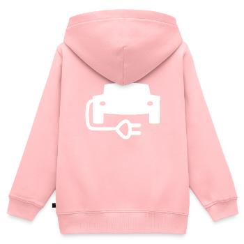 Die elektrischen Fahrzeuge - Kinder Premium Organic Zip Hoodie - Rosa - Hinten - AI Model Kid Female (0cm)