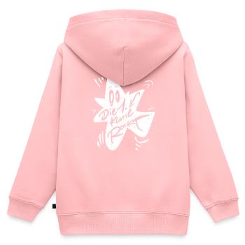 Erster Schultag - Kinder Premium Organic Zip Hoodie - Rosa - Hinten - AI Model Kid Female (0cm)