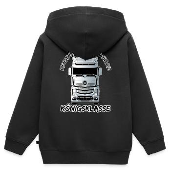 Company cars yes, but only the premier class - Kids Premium Organic Zip-up Hoodie - black - Back - AI Model Kid Male (0cm)