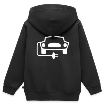 Die elektrische Revolution - Kinder Premium Organic Zip Hoodie - Schwarz - Hinten - AI Model Kid Male (0cm)