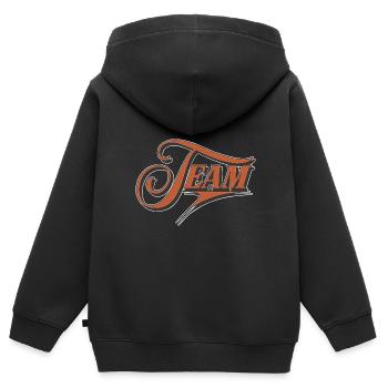 Équipe - Sweat Premium à capuche zippé enfant bio - noir - Dos - AI Model Kid Male (0cm)