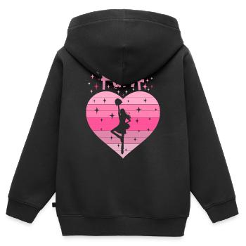 5. Geburtstag Tochter Mädchen Cheerleader - Kinder Premium Organic Zip Hoodie - Schwarz - Hinten - AI Model Kid Male (0cm)