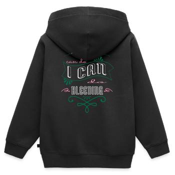 joke geek woman a womans place awesome funny - Kids Premium Organic Zip-up Hoodie - black - Back - AI Model Kid Male (0cm)