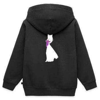 Élégant Belly Dancer Solo Dance Cadeau - Sweat Premium à capuche zippé enfant bio - noir - Dos - AI Model Kid Male (0cm)