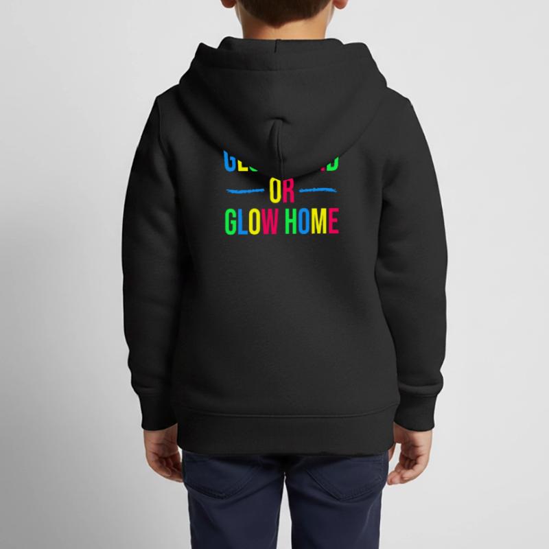 Strahle stark oder strahle daheim Kinder Premium Organic Zip Hoodie