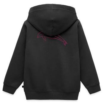 Ocean Freedom Dolphin Love Gift - Kids Premium Organic Zip-up Hoodie - black - Back - AI Model Kid Male (0cm)