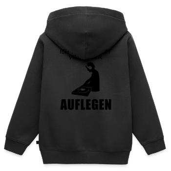 Je préfère le DJ qu’autre chose comme cadeau - Sweat Premium à capuche zippé enfant bio - noir - Dos - AI Model Kid Male (0cm)