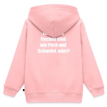 Cadeau Tiny Duo - Sweat Premium à capuche zippé enfant bio - rose - Dos - AI Model Kid Female (0cm)