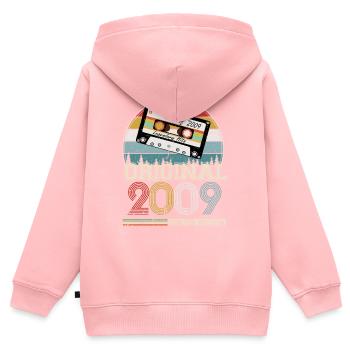 Vintage 2009 15 Year Anniversary Gift - Kids Premium Organic Zip-up Hoodie - rose - Back - AI Model Kid Female (0cm)