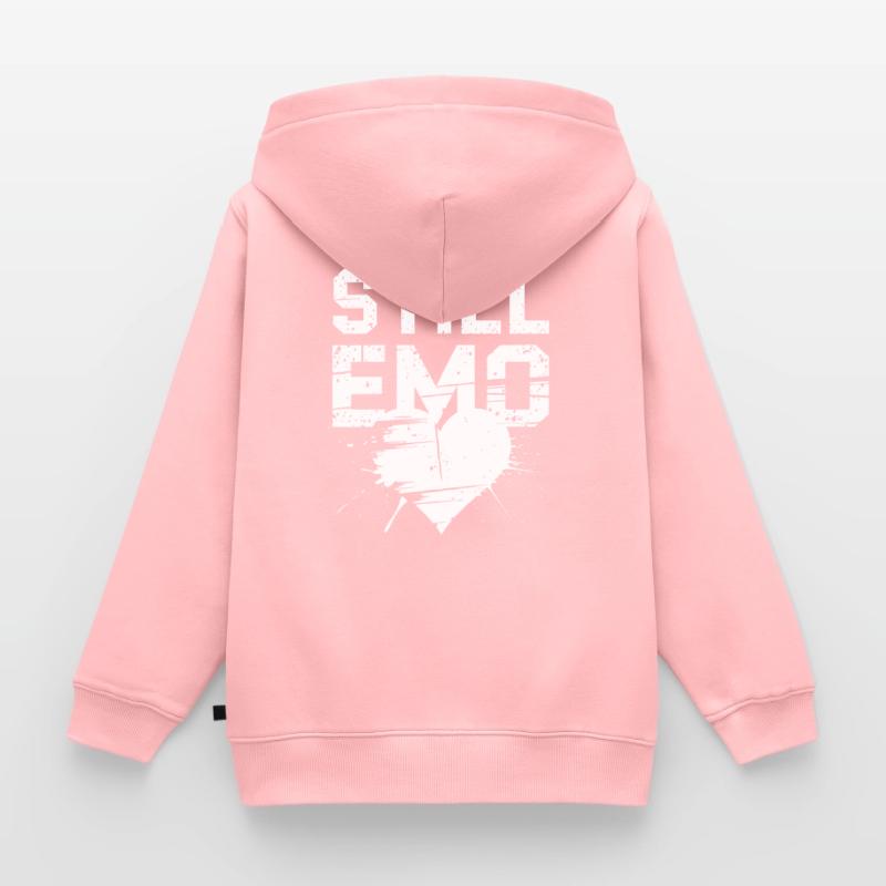 Still Emo! Emo Goth Alternative Kinder Premium Organic Zip Hoodie
