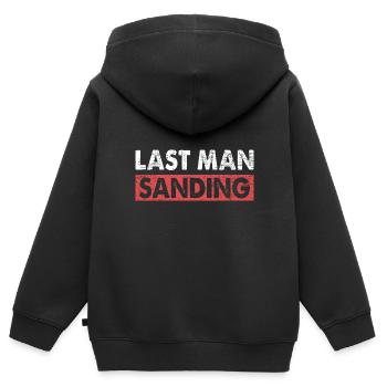 Last Man Sanding Fahrzeuglackierer - Kinder Premium Organic Zip Hoodie - Schwarz - Hinten - AI Model Kid Male (0cm)