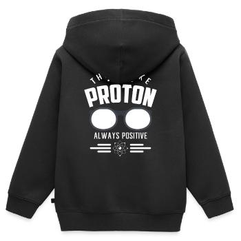 chimie - Sweat Premium à capuche zippé enfant bio - noir - Dos - AI Model Kid Male (0cm)