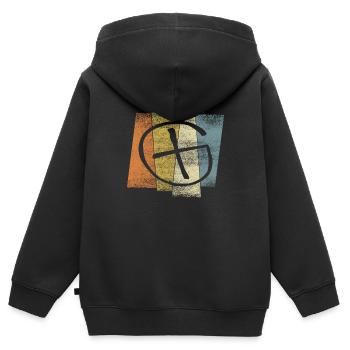 Geocaching Geocacher Gift Caches Geocache - Kids Premium Organic Zip-up Hoodie - black - Back - AI Model Kid Male (0cm)