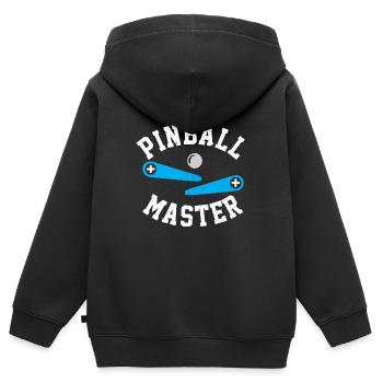 Pinball Master Flipperautomat Spieler Spie Automat - Kinder Premium Organic Zip Hoodie - Schwarz - Hinten - AI Model Kid Male (0cm)